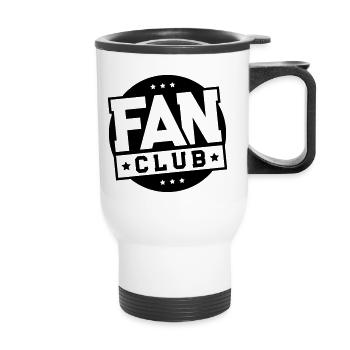 fan club - Thermobecher mit Tragegriff - Weiß - Vorne