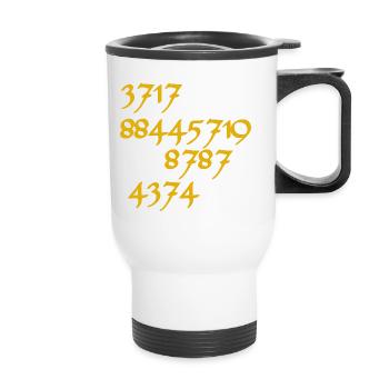 Salutation des Pléiades - get them all - 2.0 - Tasse isotherme avec poignée - blanc - Devant