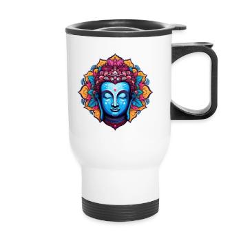 BuddhaBliss - Thermobecher mit Tragegriff - Weiß - Vorne