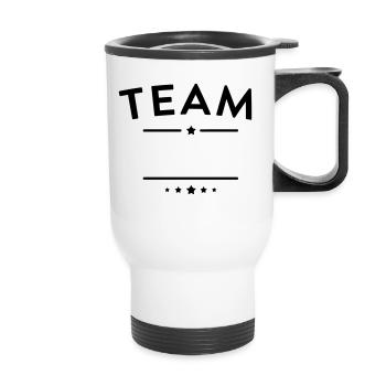 Team - Tasse isotherme avec poignée - blanc - Devant