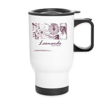 Série spéciale Leonardo - Tasse isotherme avec poignée - blanc - Devant