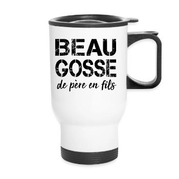 Beaugosse Shirt • • Funny Quote • Gift Wires - Thermal mug with handle - white - Front