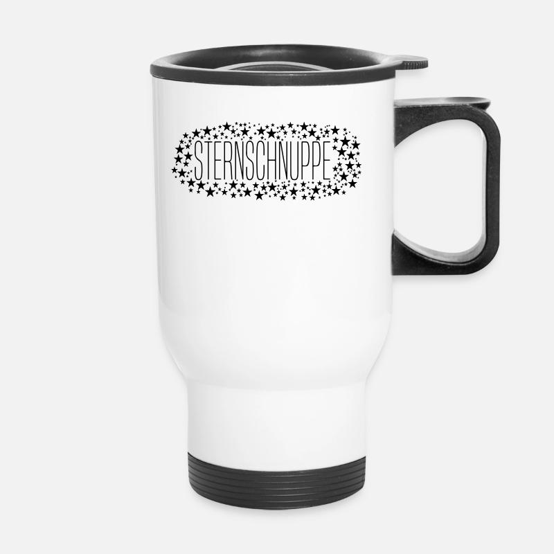 shooting star - Thermal mug with handle - white