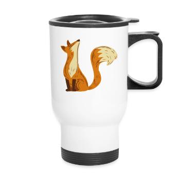 Fuchs Fox - Thermobecher mit Tragegriff - Weiß - Vorne
