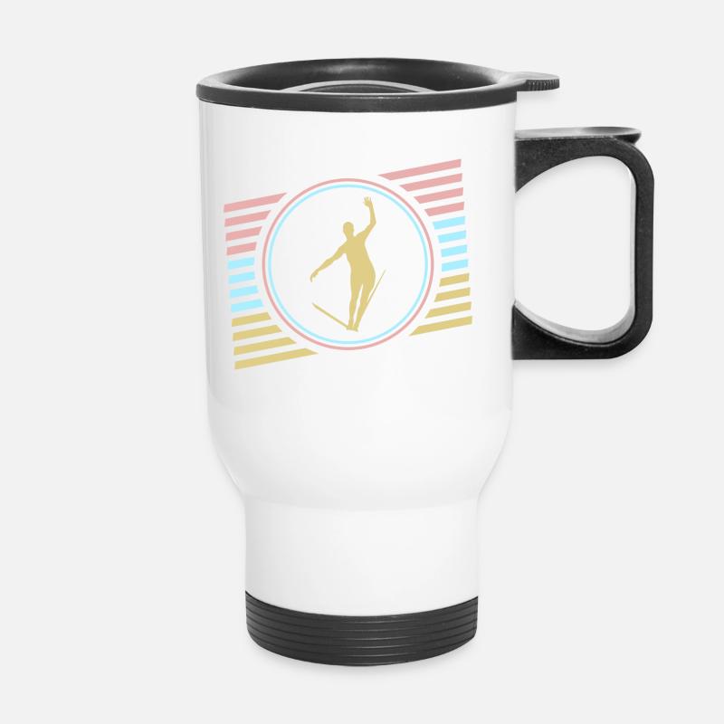 slackline - Tasse isotherme avec poignée - blanc