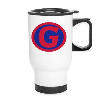 Super, Superheld, Superheldin, Hero, G - Thermal mug with handle - white - Front