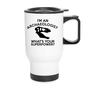 ARCHAEOLOGIST SUPERPOWER - Thermal mug with handle - white - Front