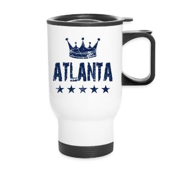 Étoiles de la couronne d’Atlanta - Tasse isotherme avec poignée - blanc - Devant