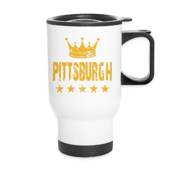 Pittsburgh Crown Stars - Thermal mug with handle - white - Front