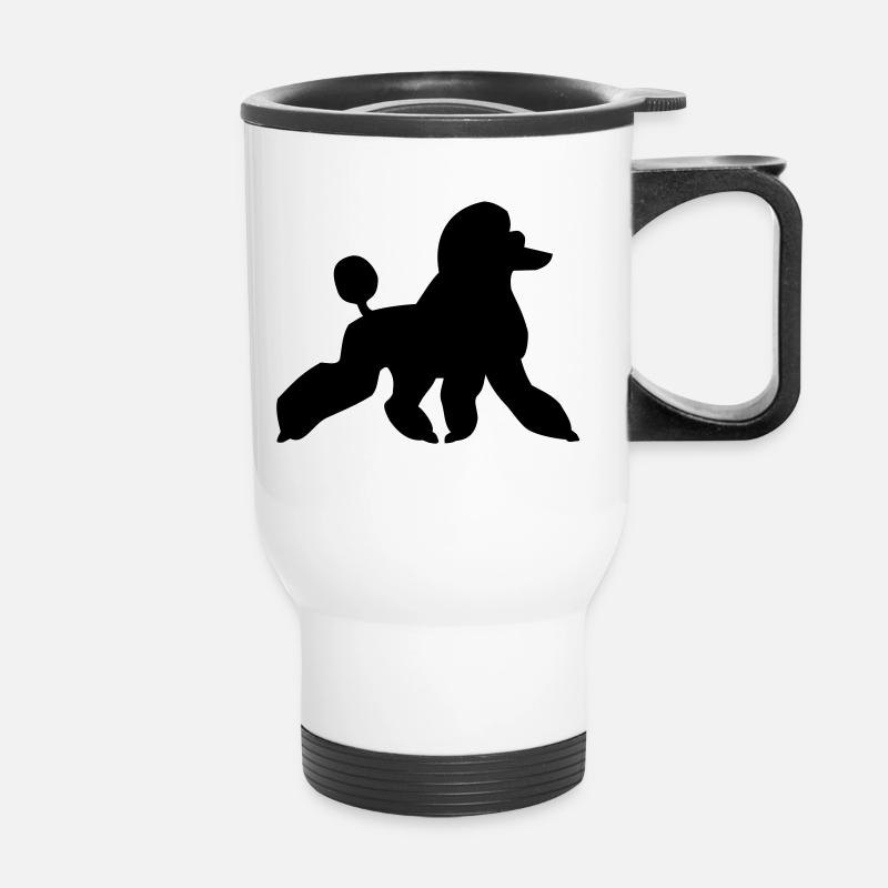 Caniche - Tasse isotherme avec poignée - blanc