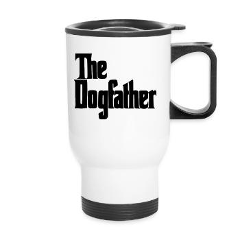 The Dogfather Dog Daddy, Proud Dog Owner - Thermal mug with handle - white - Front