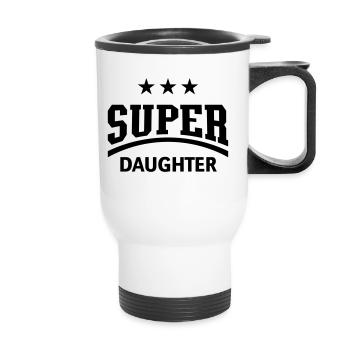Super Daughter - Thermobecher mit Tragegriff - Weiß - Vorne