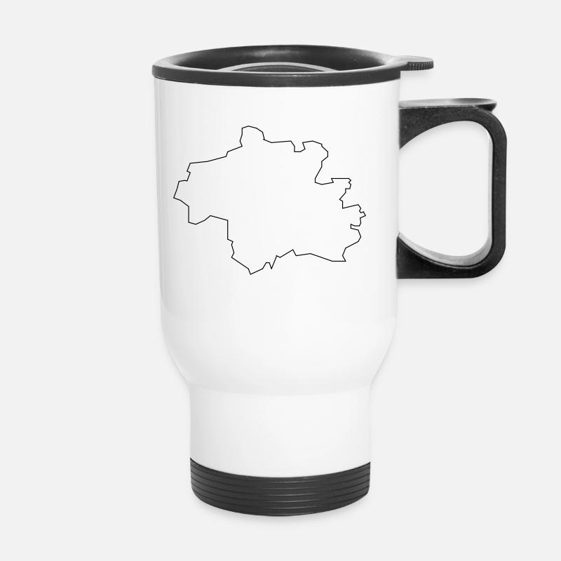 Frankfurt am Main - Thermal mug with handle - white