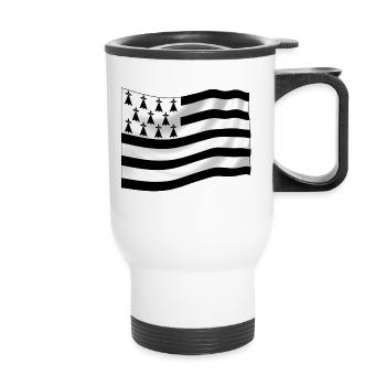 bretagne - Tasse isotherme avec poignée - blanc - Devant