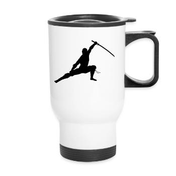 Ninja - Tasse isotherme avec poignée - blanc - Devant
