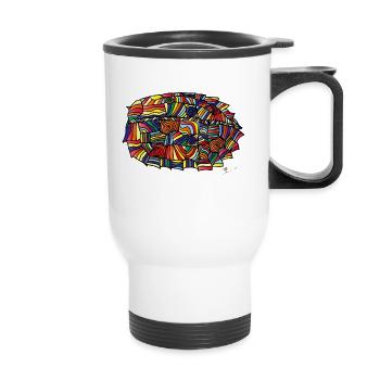 Turtles protective armor - Thermal mug with handle - white - Front