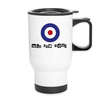 Who are you? - Thermal mug with handle - white - Front