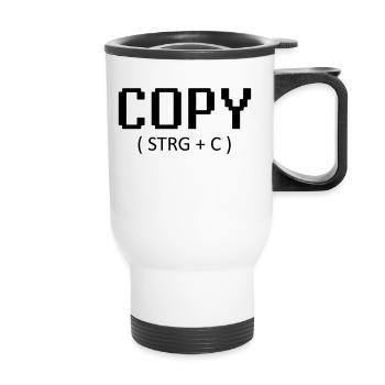 Copy - Tasse isotherme avec poignée - blanc - Devant