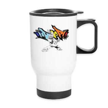 Hip Hop - Tasse isotherme avec poignée - blanc - Devant