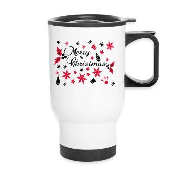 Merry Christmas decoration sets - Thermal mug with handle - white - Front