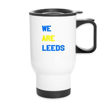 Nous sommes Leeds - Tasse isotherme avec poignée - blanc - Devant