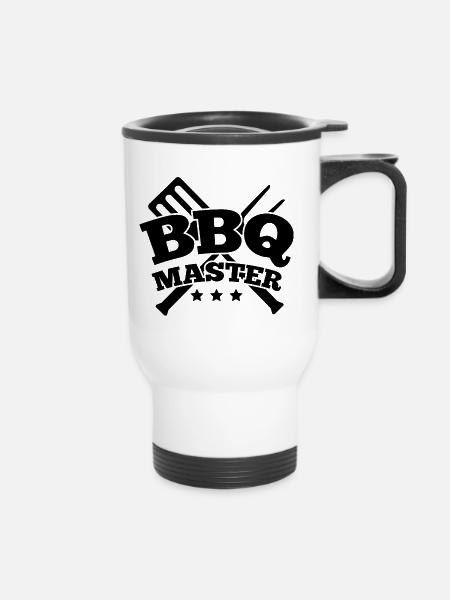 BBQ Meister - Thermobecher mit Tragegriff - Weiß