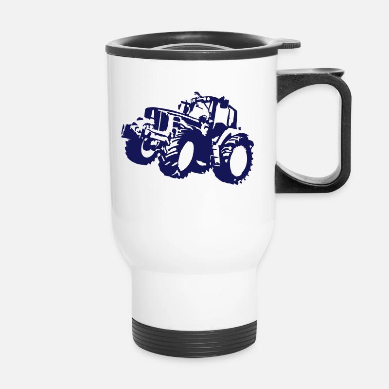 tractor - Thermal mug with handle - white