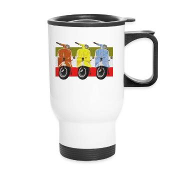 Scooter - Thermal mug with handle - white - Front