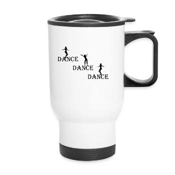 Dancing - Thermobecher mit Tragegriff - Weiß - Vorne