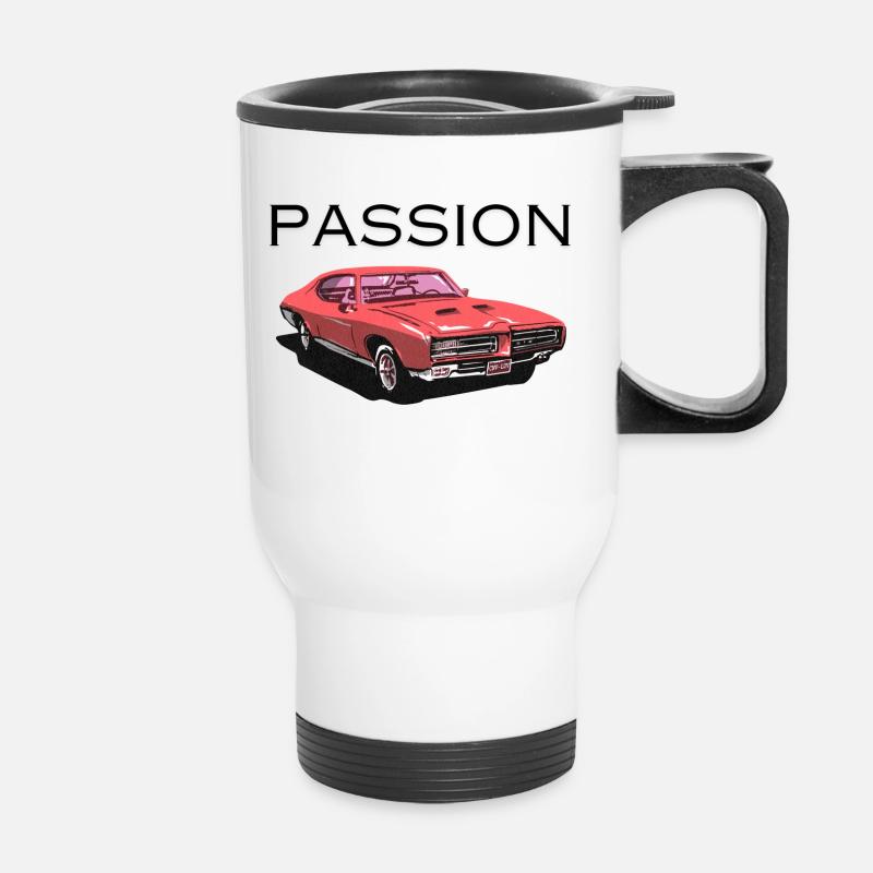 Passion - Thermobecher mit Tragegriff - Weiß