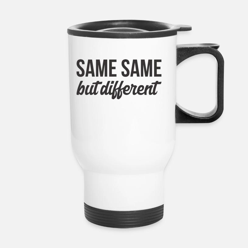 SAME SAME but different T.Shirt - Thermobecher mit Tragegriff - Weiß