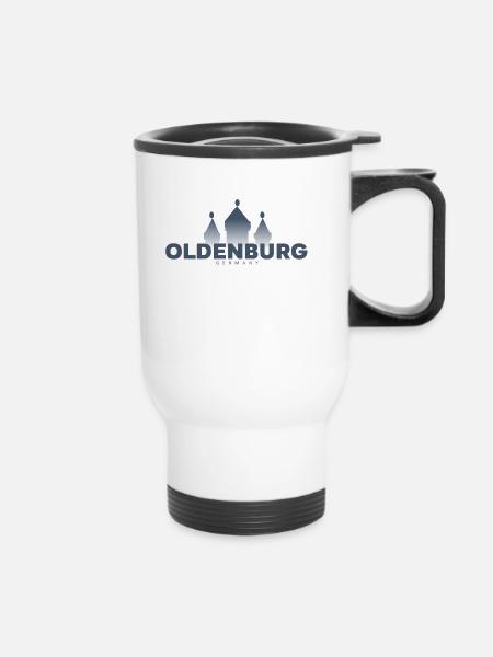 Oldenburg - Thermobecher mit Tragegriff - Weiß