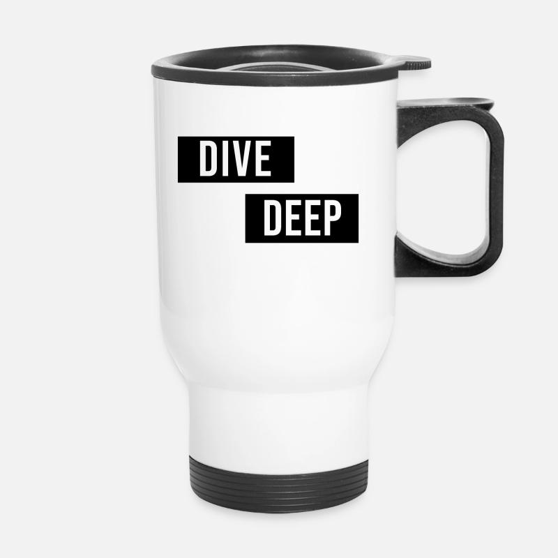 Dive Deep Inspiration - Thermobecher mit Tragegriff - Weiß