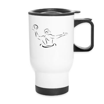 water polo - Thermal mug with handle - white - Front