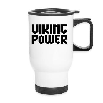 viking power - Thermal mug with handle - white - Front