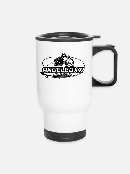 AngelBoxx Fishing Apparel - Thermobecher mit Tragegriff - Weiß