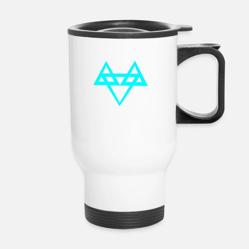 Neffex Blue logo - Thermal mug with handle - white
