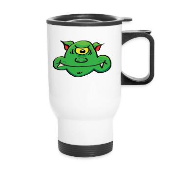 Creature / Monster - Thermal mug with handle - white - Front