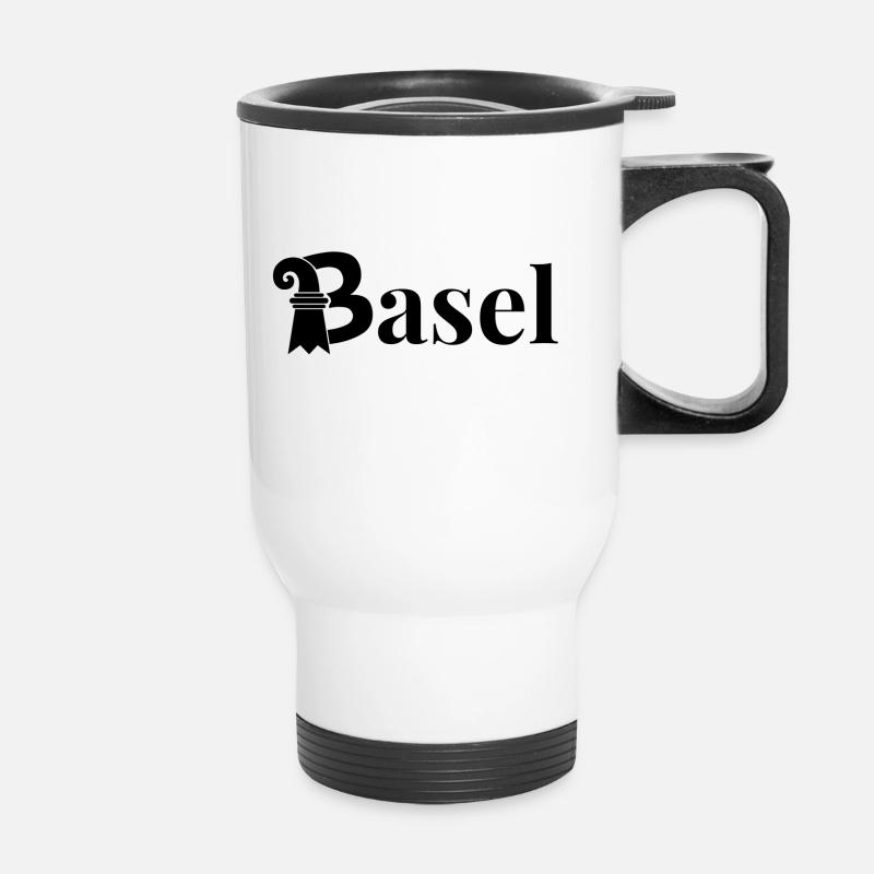 Bâle - Tasse isotherme avec poignée - blanc