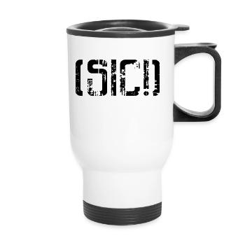 sic! Sick! Abgefahren - Thermobecher mit Tragegriff - Weiß - Vorne