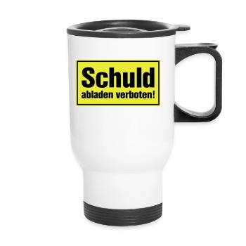 Debunking banned - Gift for innocents - Thermal mug with handle - white - Front