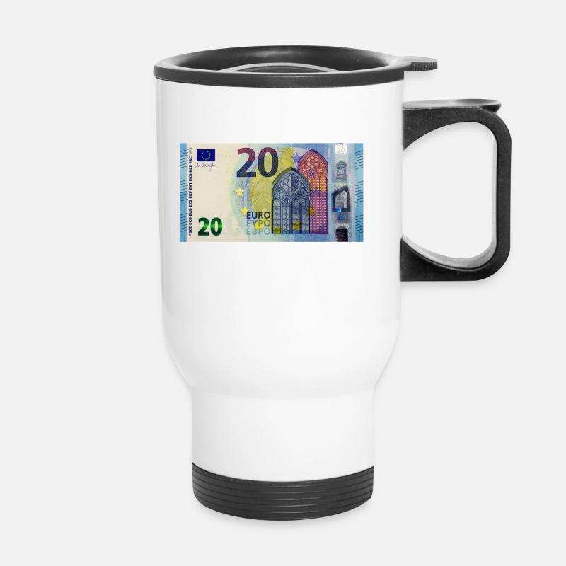 20 Euros - Thermal mug with handle - white