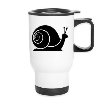 slug - Thermal mug with handle - white - Front