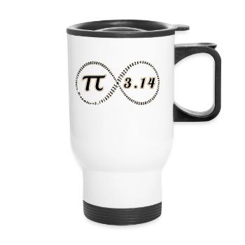 Pi - Thermobecher mit Tragegriff - Weiß - Vorne