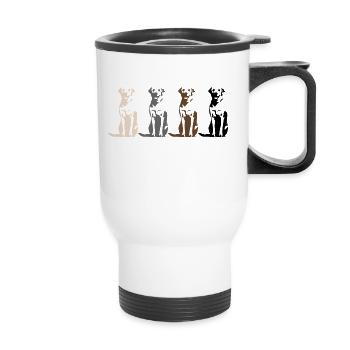Labrador Retrievers - Thermal mug with handle - white - Front