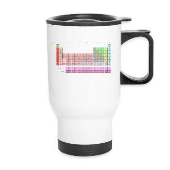 Tableau périodique des éléments - Tasse isotherme avec poignée - blanc - Devant