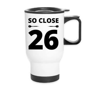 SO CLOSE - Thermal mug with handle - white - Front