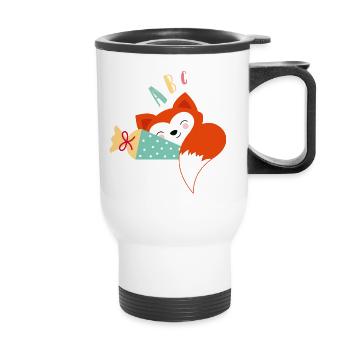 ABC Fuchs - Thermobecher mit Tragegriff - Weiß - Vorne