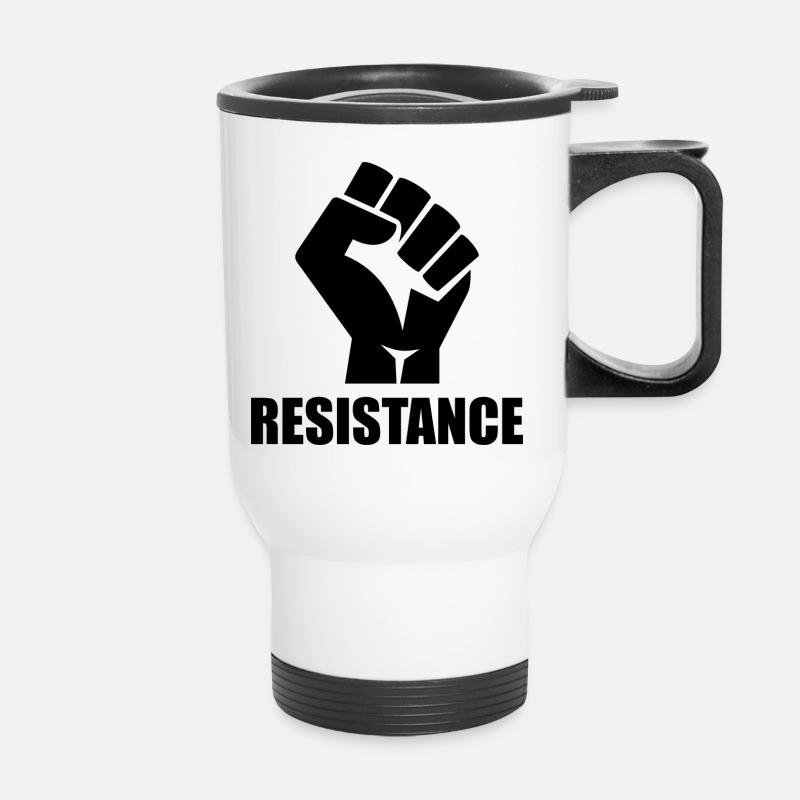 Resistance - Thermal mug with handle - white