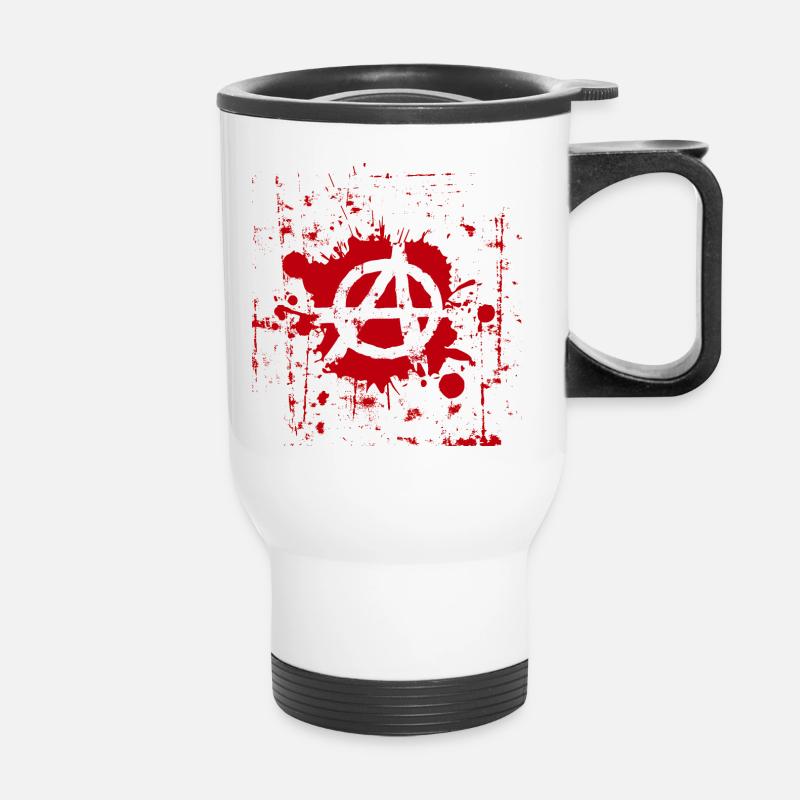 anarchy - Thermal mug with handle - white
